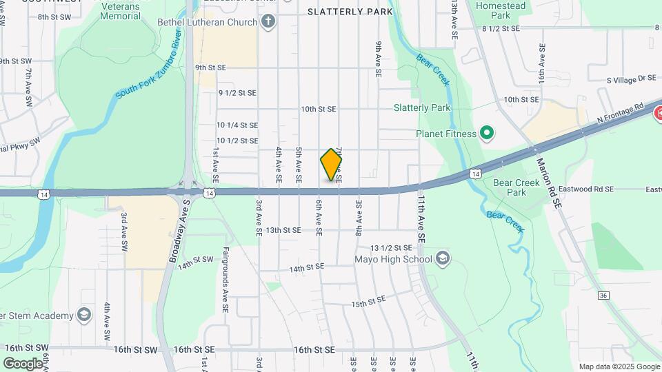 617 12th St SE Map and Location Details