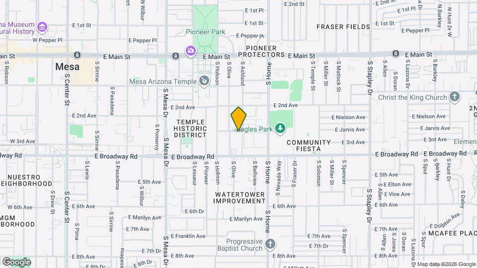 655 E 3rd Ave Map and Location Details