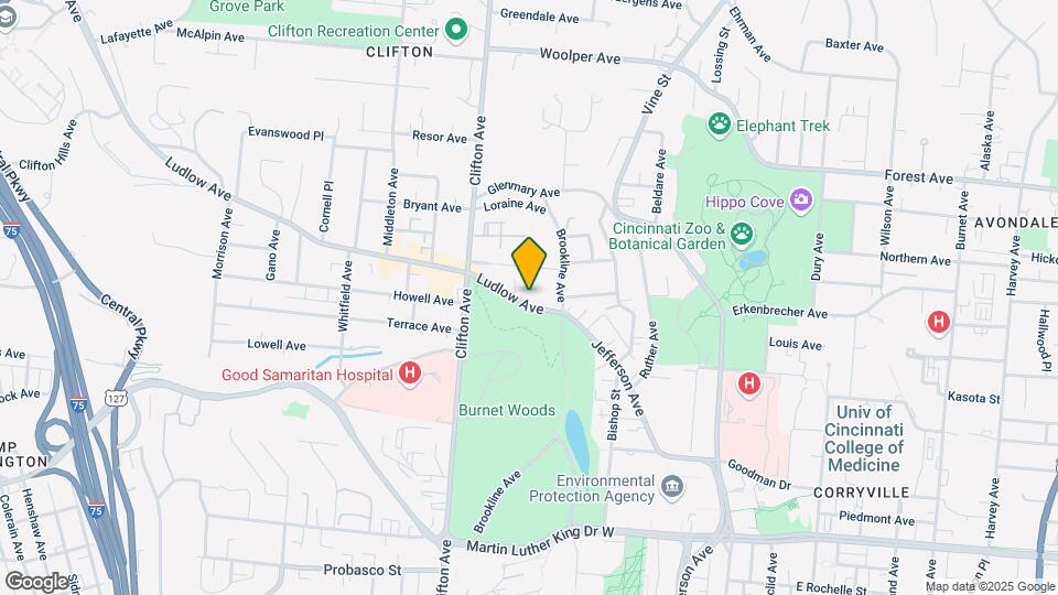 Ludlow Avenue Apartments Mapa y Detalles de la Ubicación