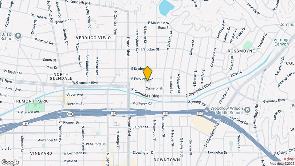 942 N Louise St Mapa y Detalles de la Ubicación