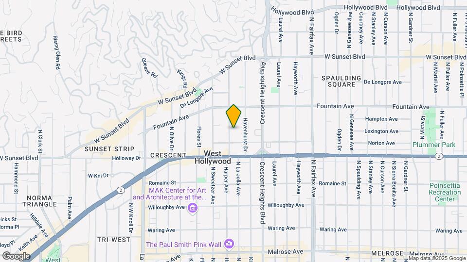1226 N Harper Ave Mapa y Detalles de la Ubicación