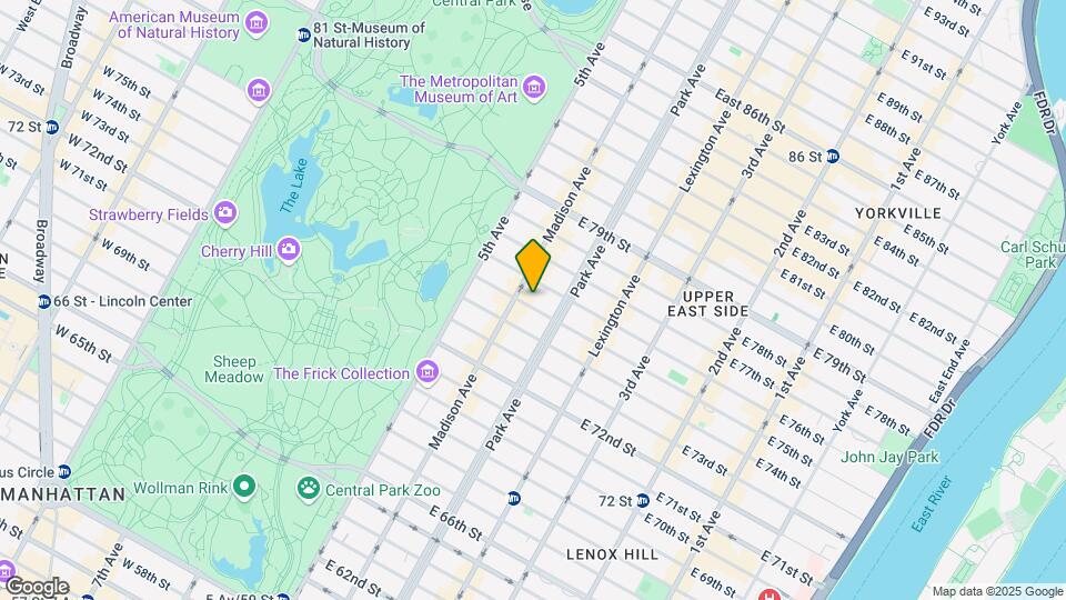 39 E 75th St Map and Location Details