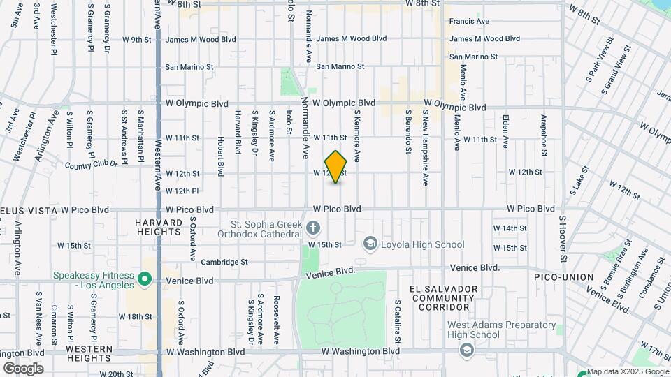 1225 Fedora St Map and Location Details
