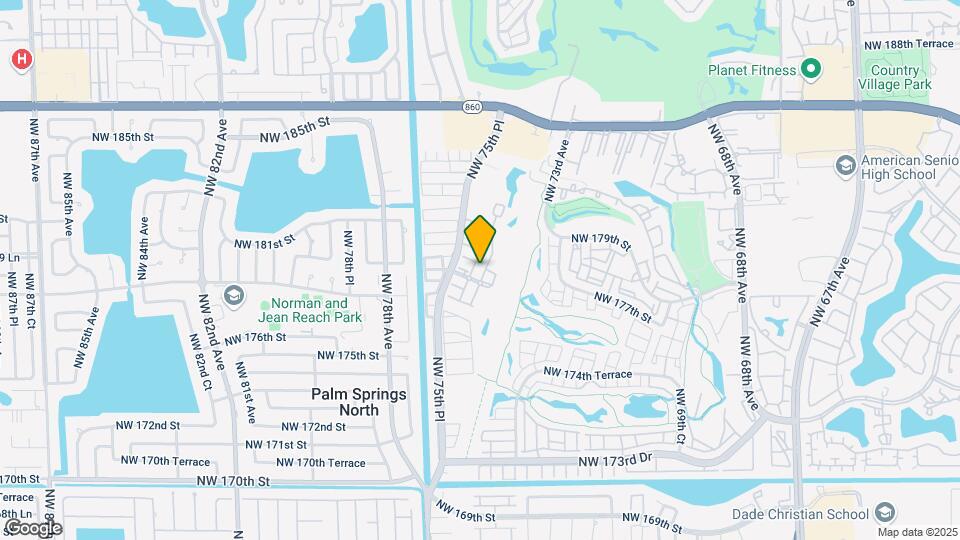 17920 NW 74th Ct Map and Location Details