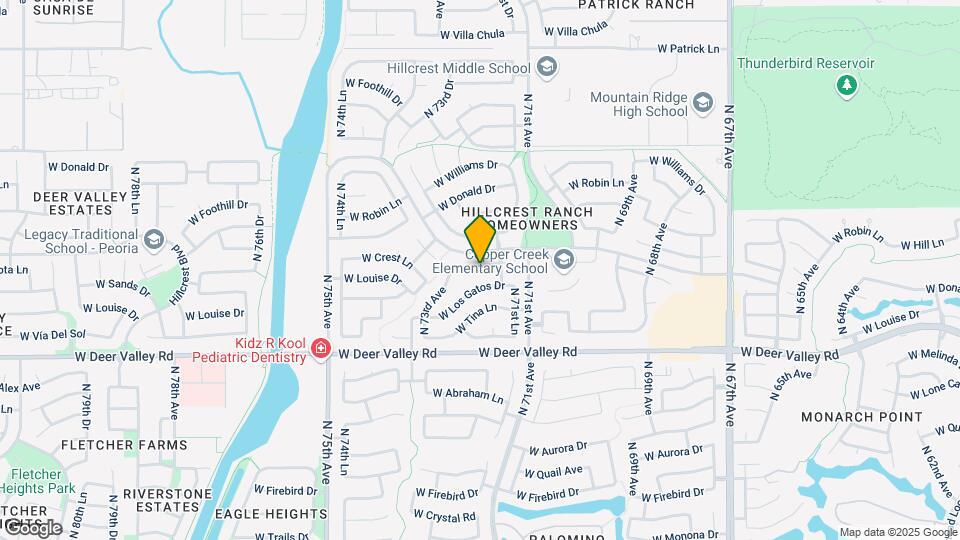 7217 W Crest Ln Map and Location Details