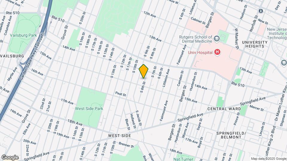 357 S 8th St Map and Location Details