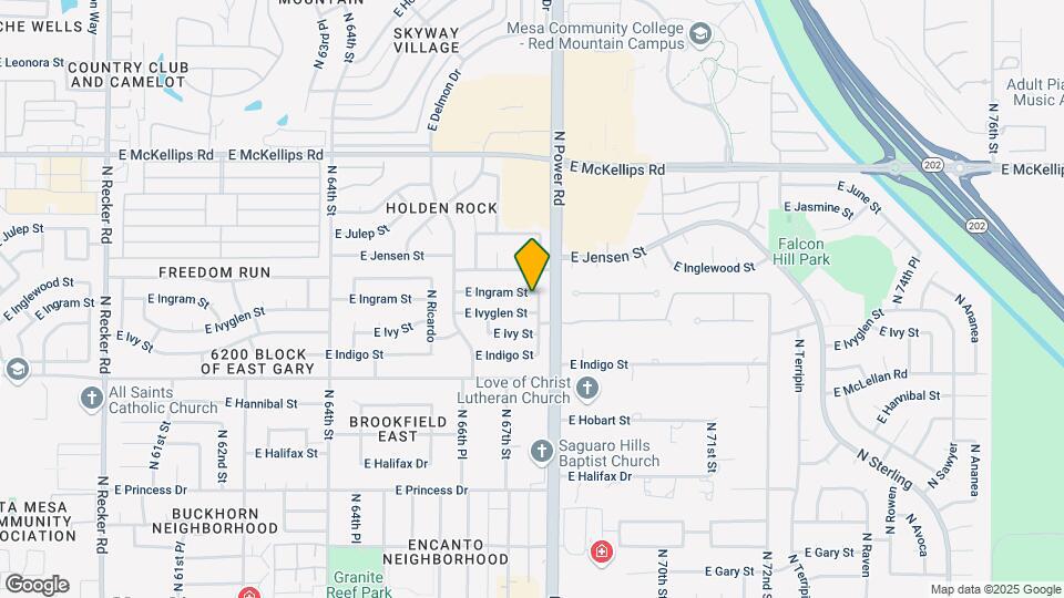 6743 E Ingram St Map and Location Details