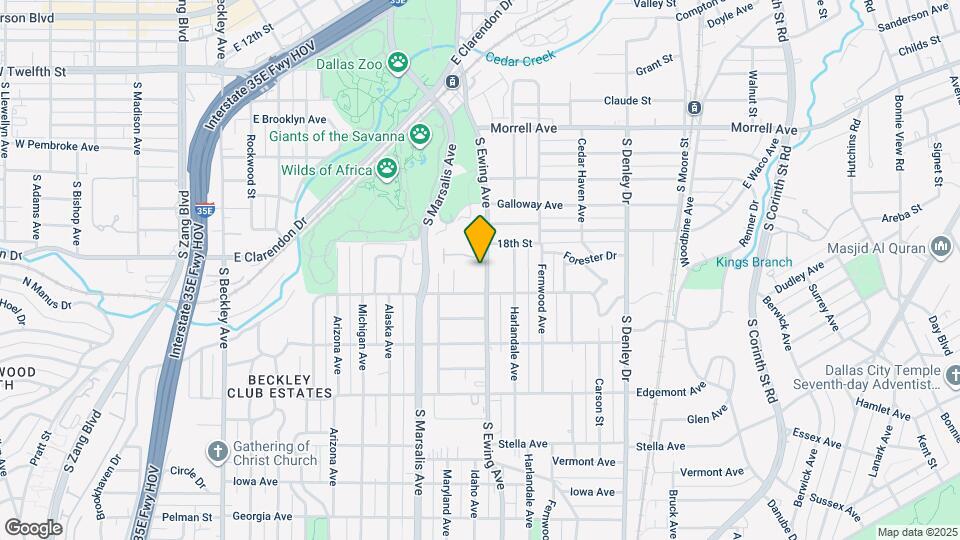 1227 S Ewing Ave Map and Location Details