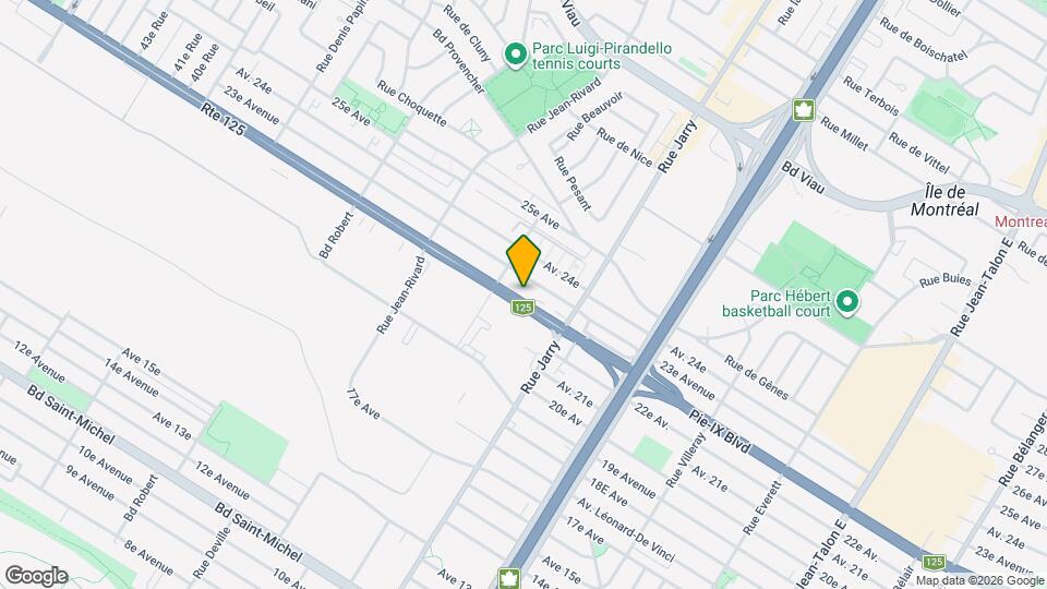 8221 Pie-IX Boul Map and Location Details