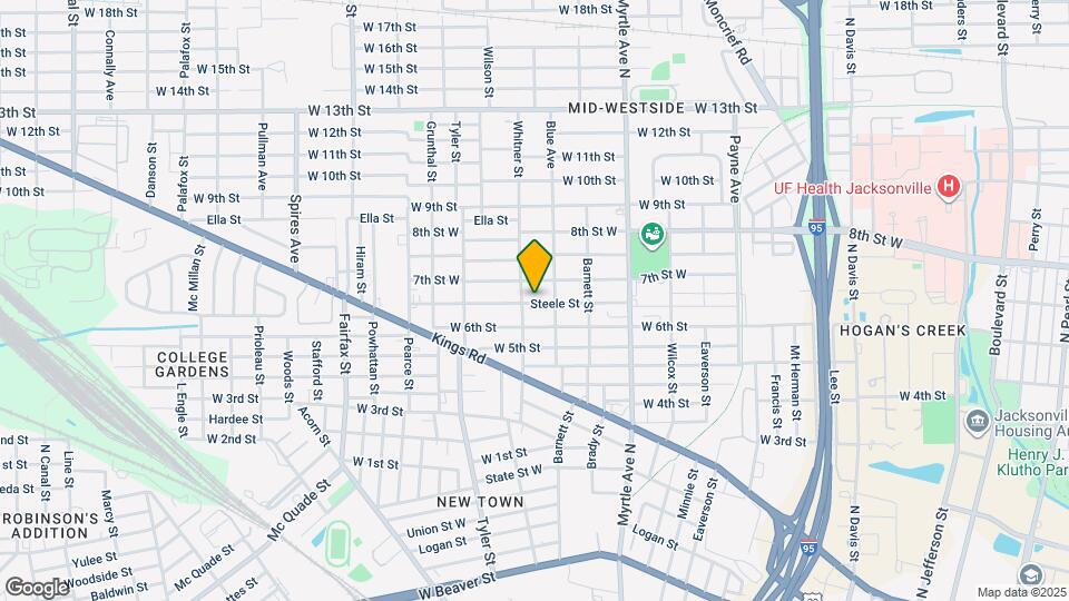 1485 Steele St Map and Location Details