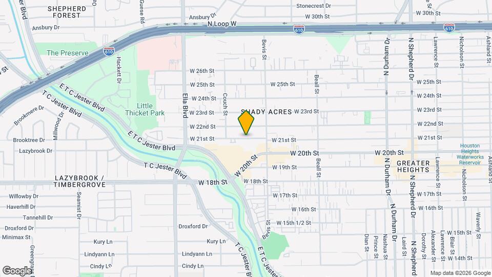 1403 W 21st St Map and Location Details
