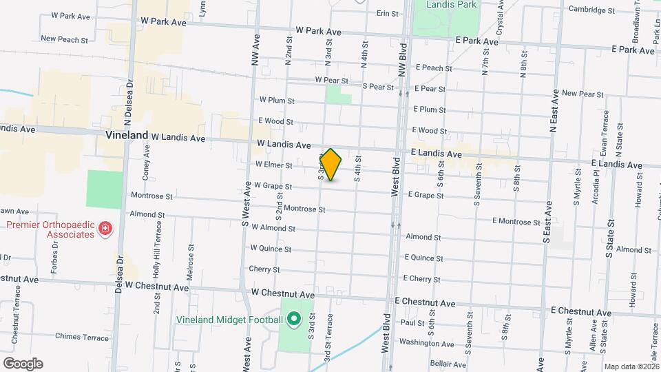 310 W Grape St Mapa y Detalles de la Ubicación