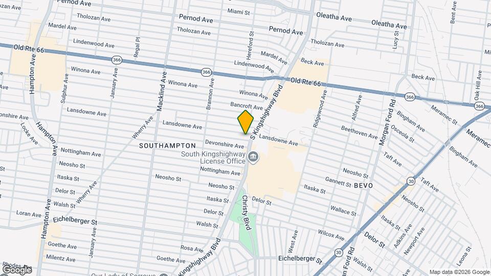 4914 Lansdowne Ave Mapa y Detalles de la Ubicación