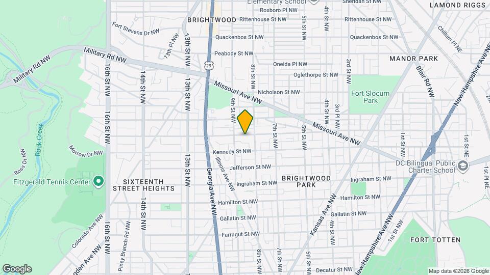 814 Longfellow St NW Map and Location Details