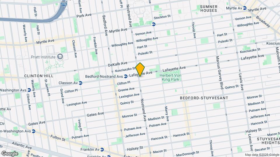 273 Nostrand Ave Map and Location Details