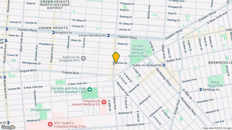 405 Utica Ave Mapa y Detalles de la Ubicación