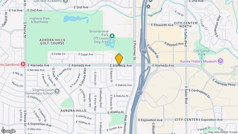 13669 E Nevada Ave Map and Location Details