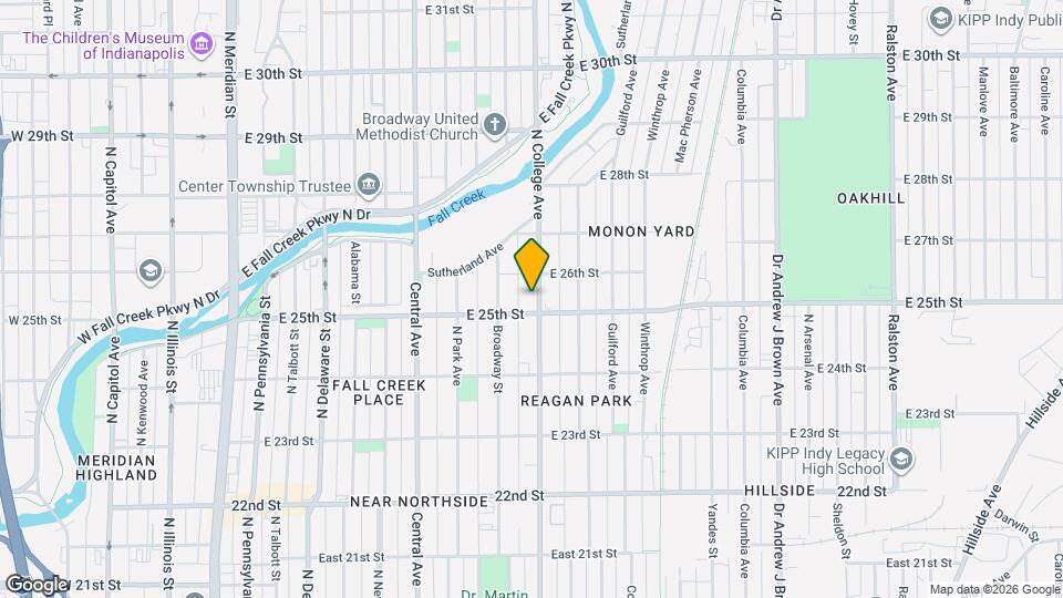 2516 N College Ave Mapa y Detalles de la Ubicación