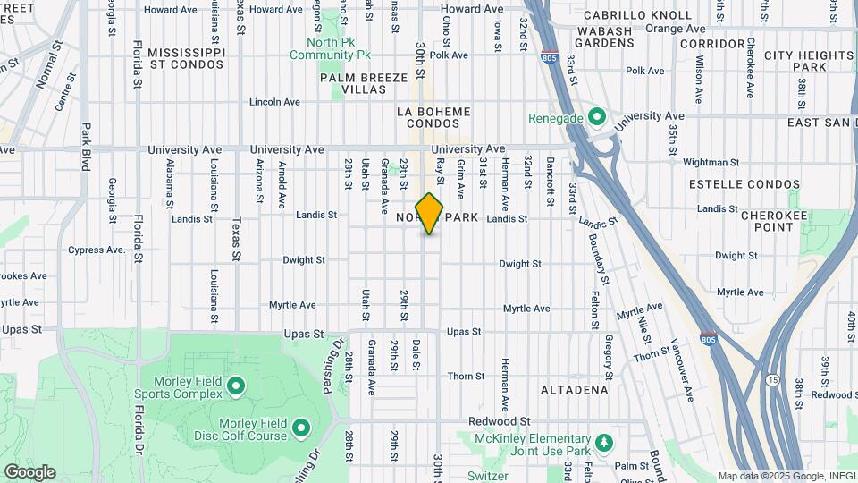 3617 30th St Mapa y Detalles de la Ubicación