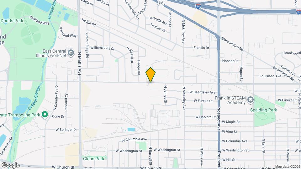 1217 W Bradley Ave Map and Location Details