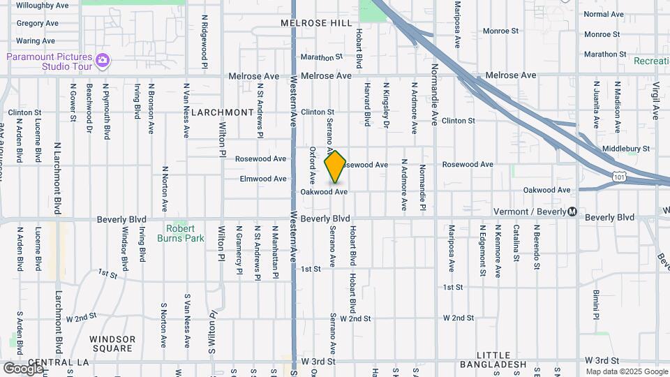 400 N Serrano Ave Mapa y Detalles de la Ubicación