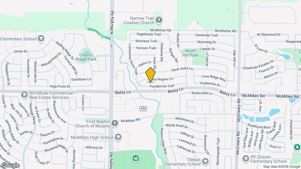 301 Ponderosa Trail Map and Location Details