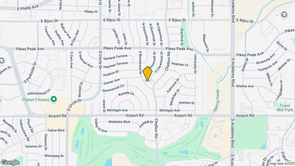 143 S Brentwood Dr Mapa y Detalles de la Ubicación