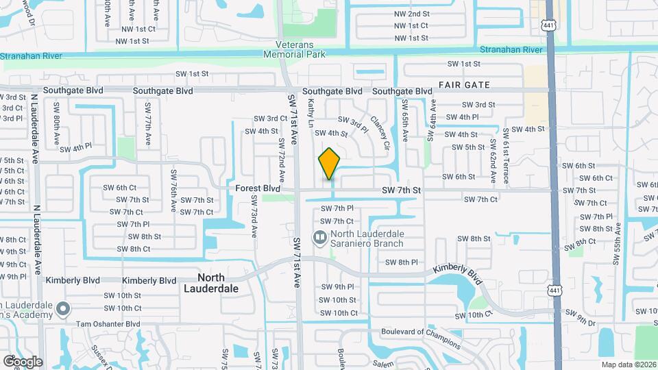 6891 SW 7th St Map and Location Details