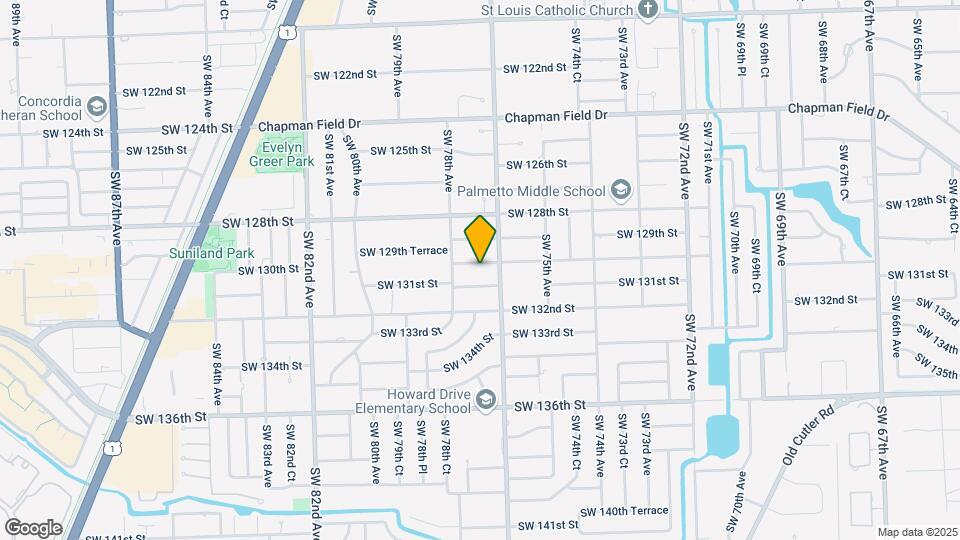 7720 SW 130th St Map and Location Details