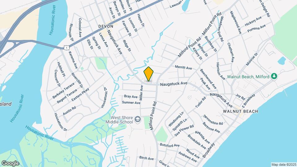 347 Naugatuck Ave Map and Location Details