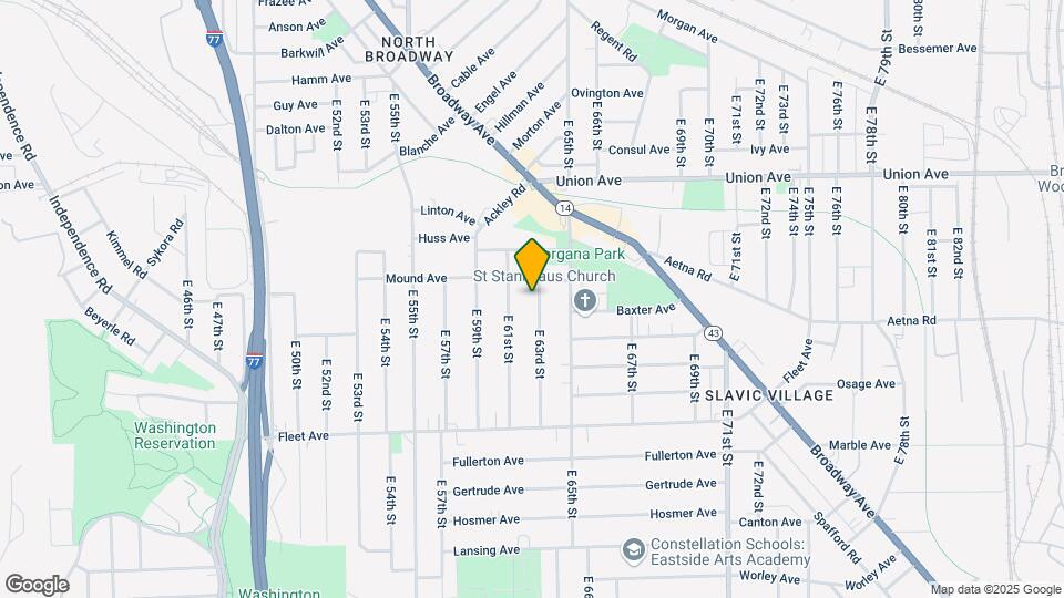 3620 E 63rd St, Unit Front unit Map and Location Details