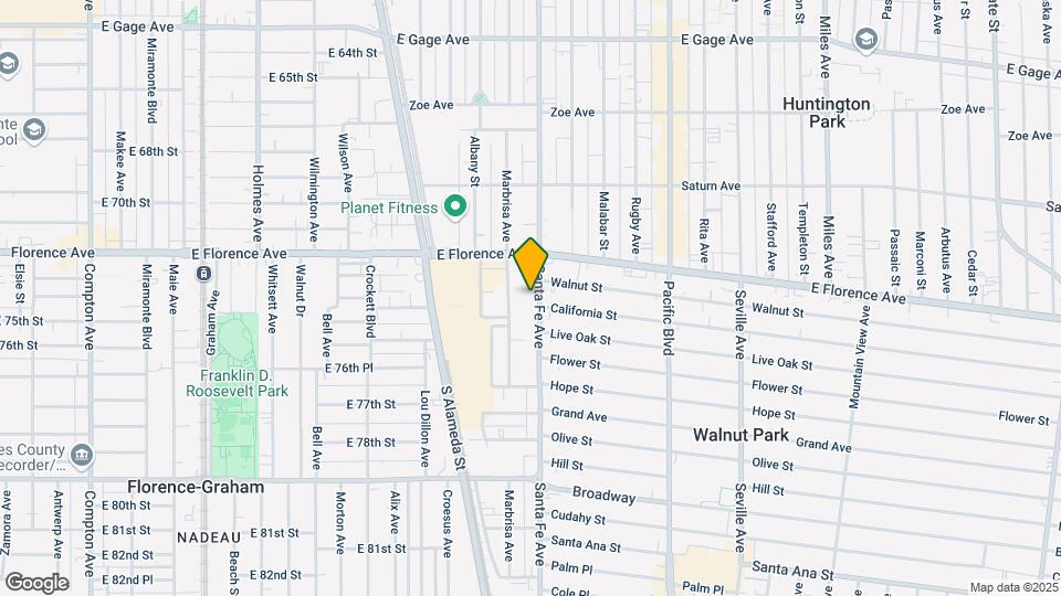 7315 Santa Fe Ave Map and Location Details