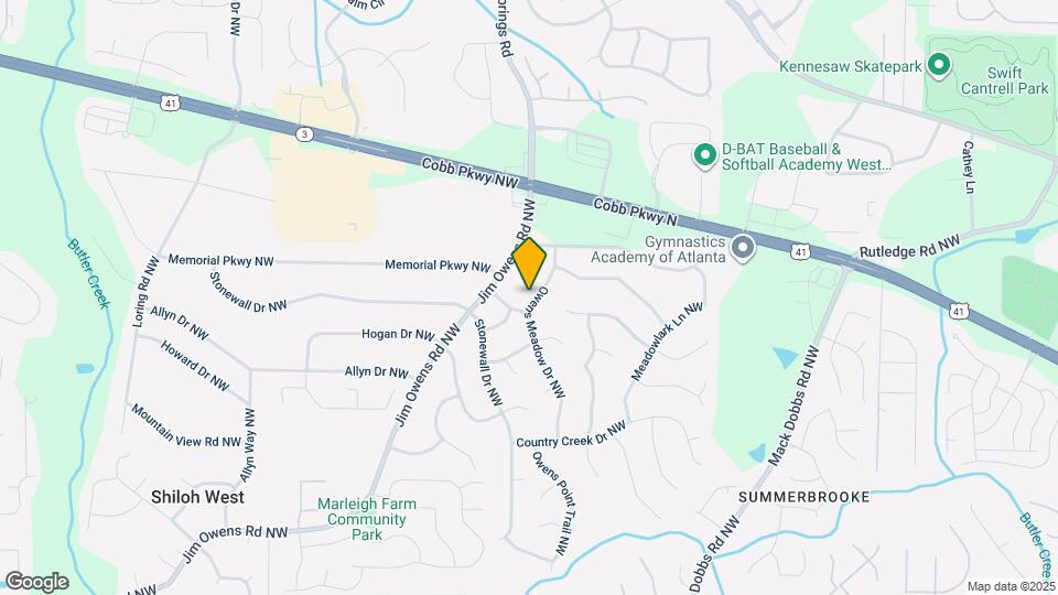 2987 Owens Meadow Dr NW Map and Location Details