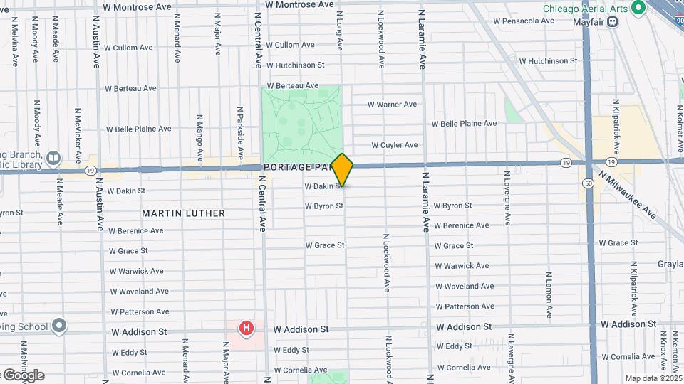 5401 W Dakin St, Unit 2W Map and Location Details