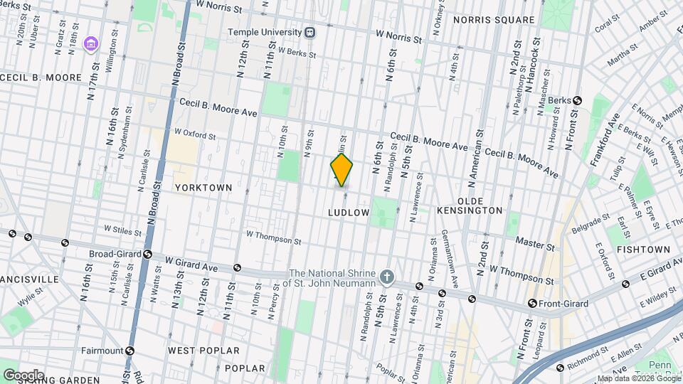 1444 N 7th St Map and Location Details