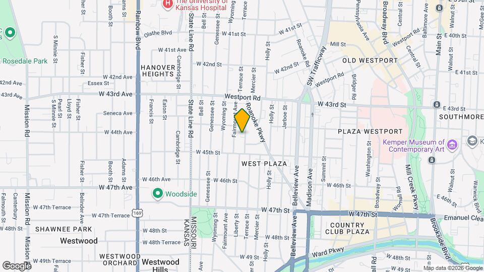 4416 Terrace St Map and Location Details
