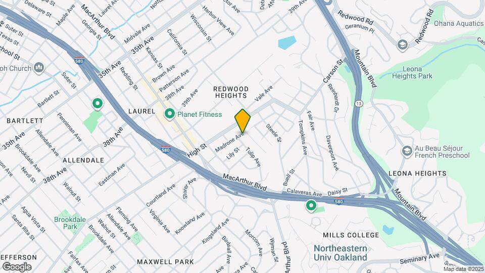 3758 Madrone Ave Map and Location Details