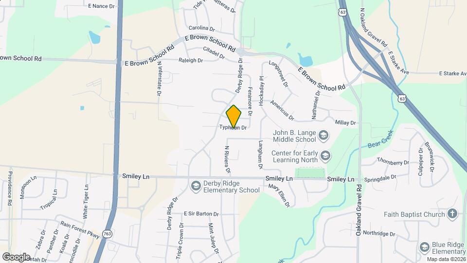 1610 Typhoon Dr Map and Location Details