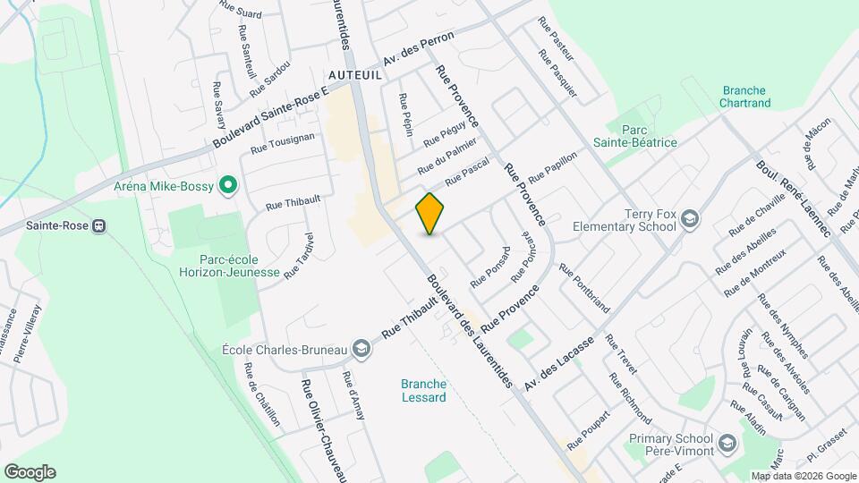 5449-5455 Des Laurentides Map and Location Details