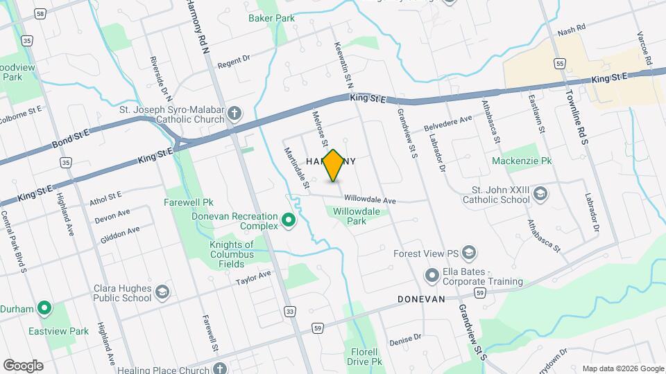 134 Melrose St Map and Location Details