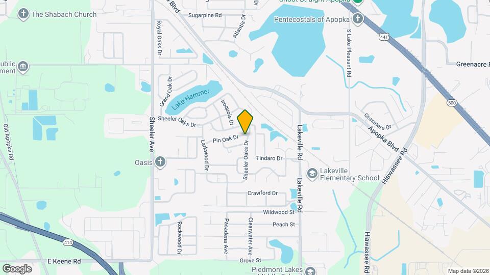 1280 Pin Oak Dr Mapa y Detalles de la Ubicación