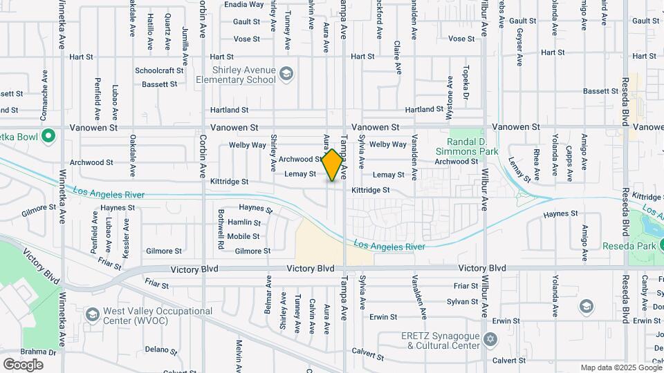 6620 Aura Ave Map and Location Details