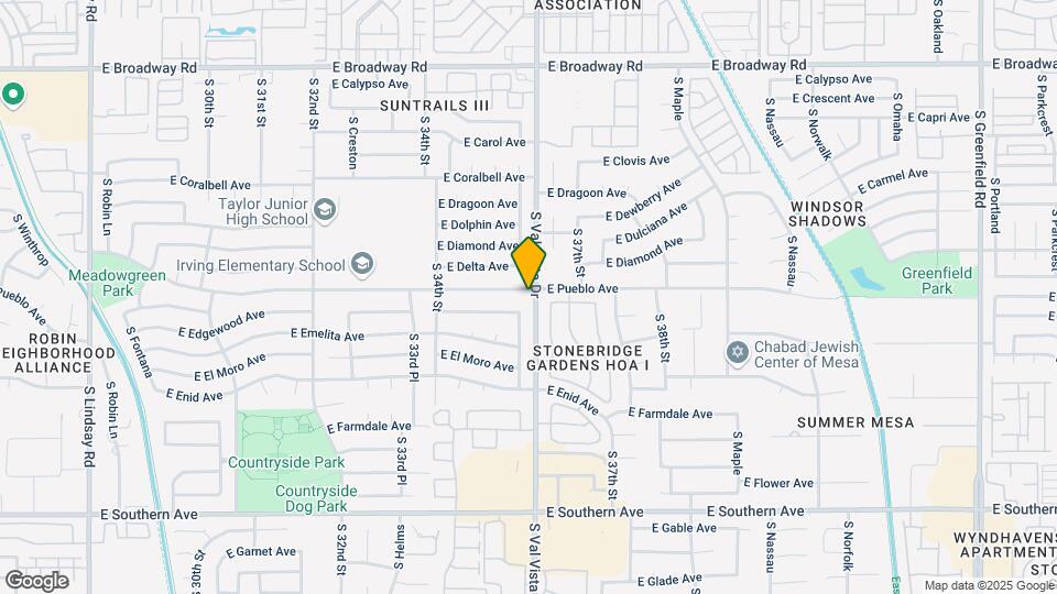 3561 E Pueblo Ave Map and Location Details