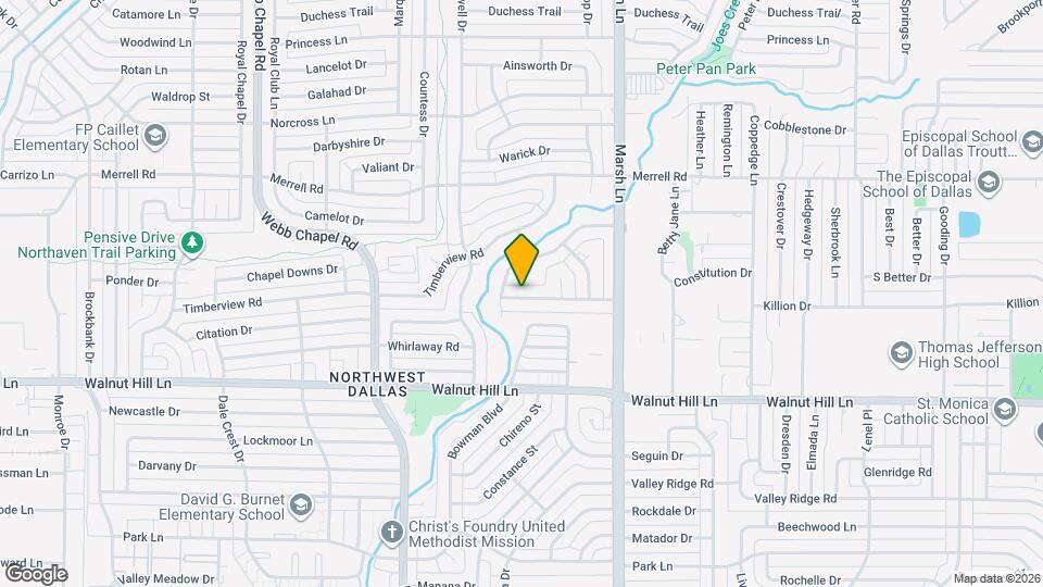 3517 Woodleigh Dr Map and Location Details
