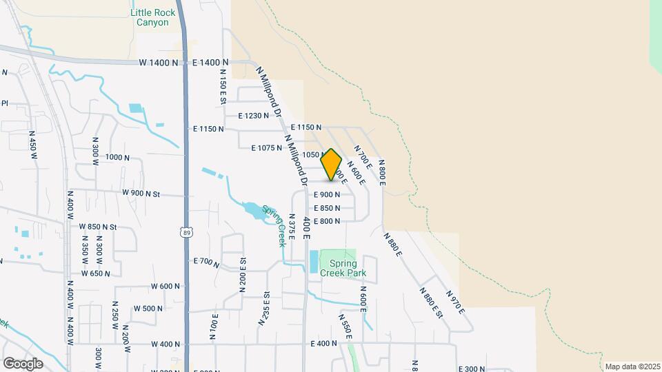 460 E 950 N-Unit -460 E 950 N (Upstairs Unit 3 Bed 1 Bath) Map and Location Details