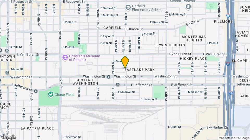 1245 E Adams St Map and Location Details