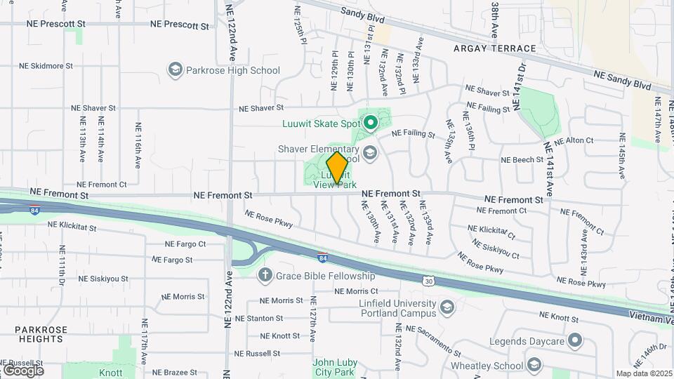 12815 NE Fremont St, Unit 1 Map and Location Details