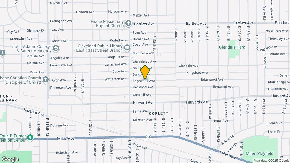 13316 Edgewood Ave Map and Location Details