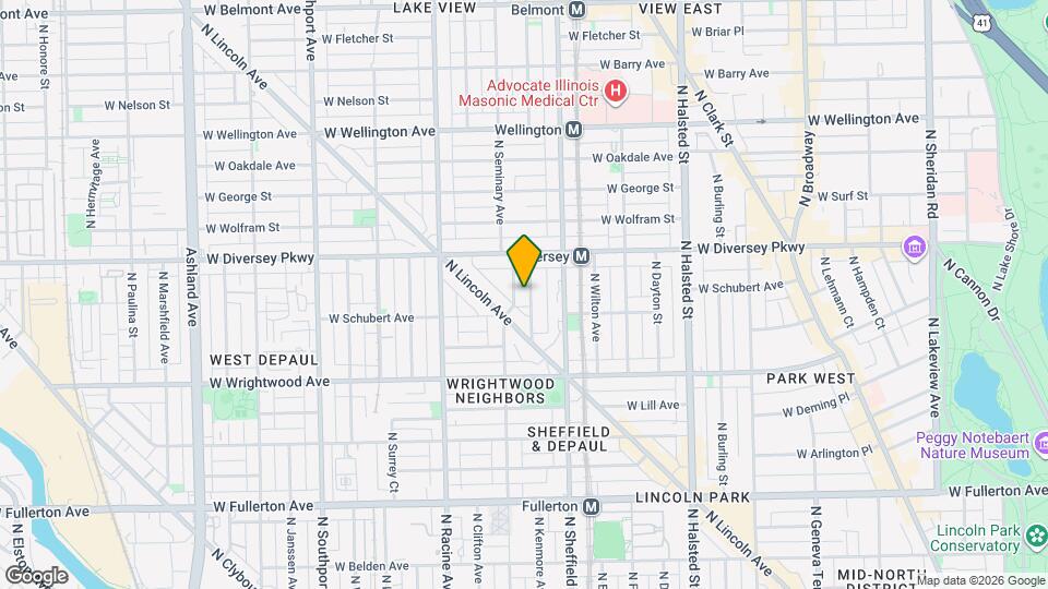 2750 N Kenmore Ave Mapa y Detalles de la Ubicación