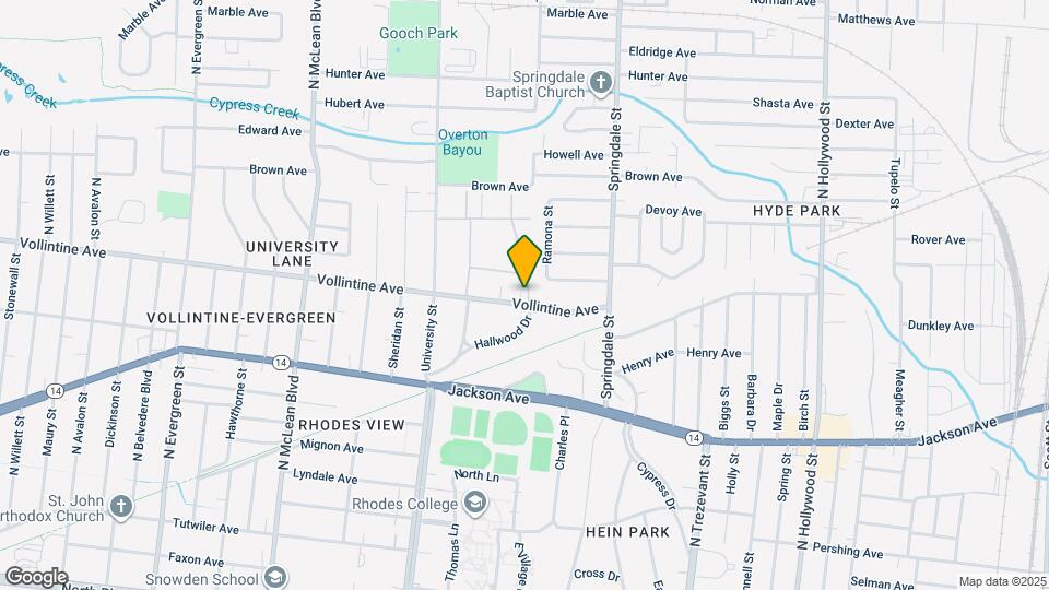 2100 Vollintine Ave Mapa y Detalles de la Ubicación